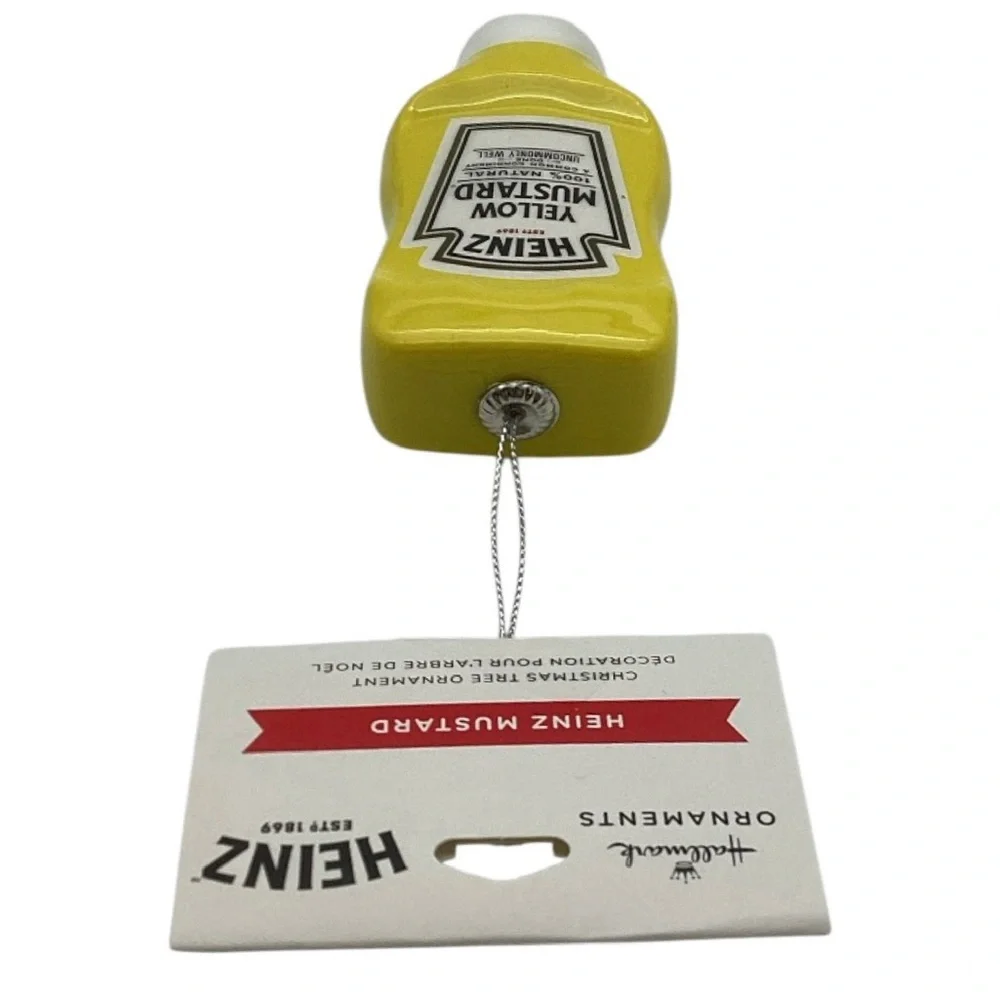 Hallmark “Heinz Yellow Mustard” Shatterproof Christmas Ornament (NWT)